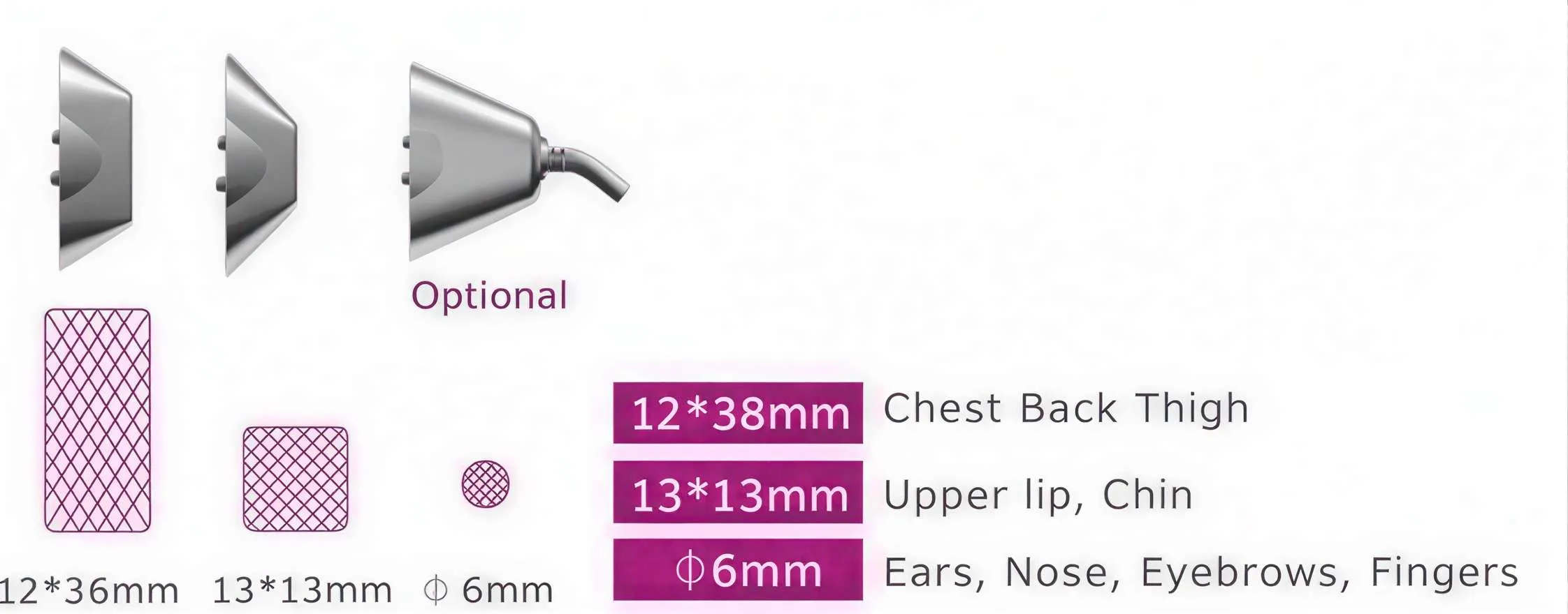 Embouts et applicateurs Cheveux Ice Pro